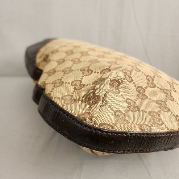 GUCCI GG Canvas Horsebit Hasler Hobo Bag - Picture 10 of 15